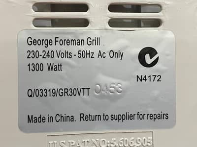 George Foreman Large Electric Roasting Grill