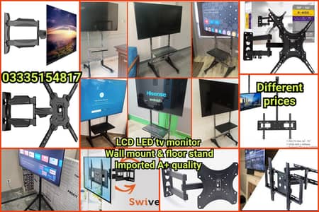 LCD LED tv wall mount bracket and floor stands for home office A+