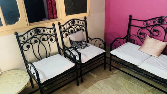 Iron rod sofa set