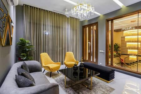 One Kanal Brand New Luxury Ultra-Modern Design Most Beautiful Fully Furnished Bungalow 2 Servant Quarter In Basement For Sale At Prime Location Of DHA Lahore