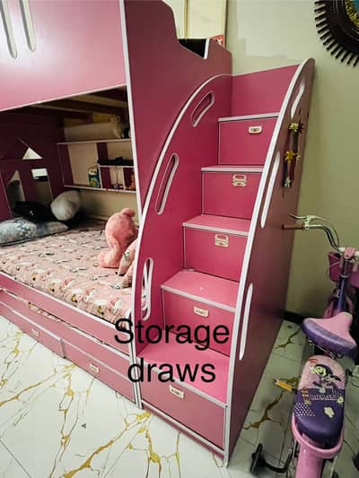 kids bunk bed 3 single beds inculudee