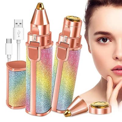 2 in 1 eye brow trimmer charge able