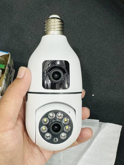 Wifi Bulb Double lense  CCTV Camera