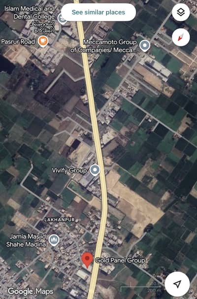 67Marla Factory For Sale Opposite Golden Pane Factory Main Pasror Road