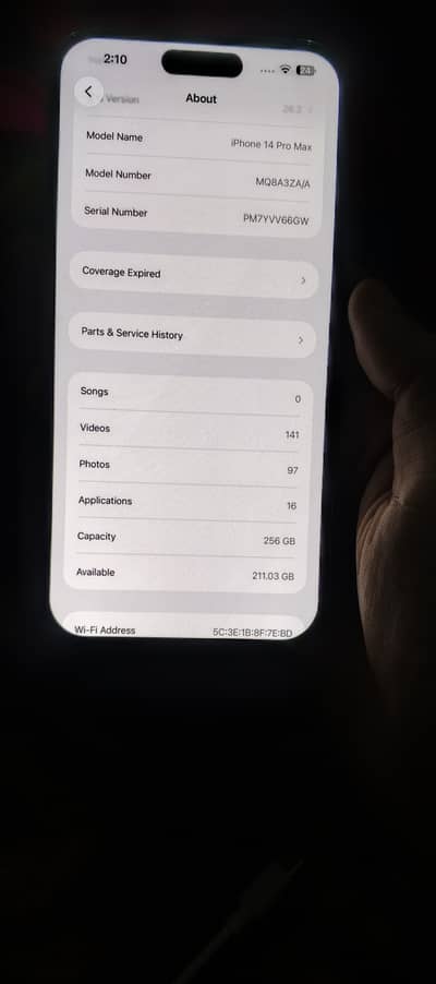 14 PRO MAX 256 FACTORY UNLOCK