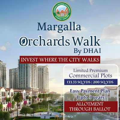 5.33 Marla (40x30) B+G+5 Site 02 Circulation 09 Commercial Plot For Sale in DHA Margalla Orchards Walk