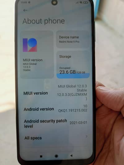 Redmi note 9 pro 6/128 excellent camerawith box