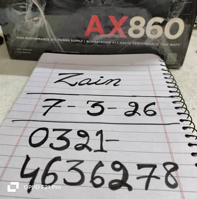 Corsair Ax860 80+ Platinum Fully Modular PSU