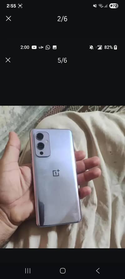 One Plus 9 dual sim  5G all sim working 8/128 just Line no any fault