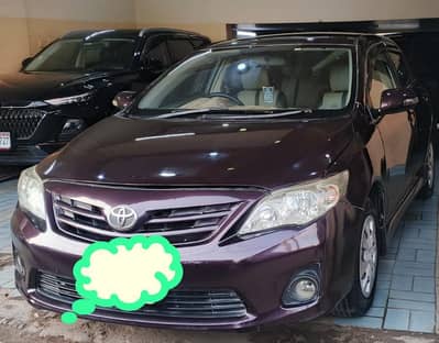 TOYOTA COROLLA GLI MODEL 2012 RED WINE GOOD CONDITION