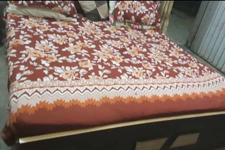 2 year use king sizes bed with mattress