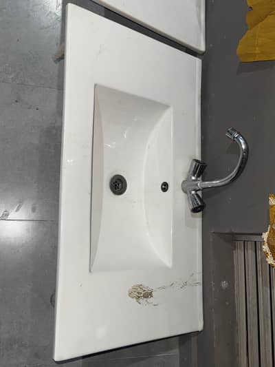 Vanity Basin Tops with Sonex taps 2 x 32 and 1 x 36 inch