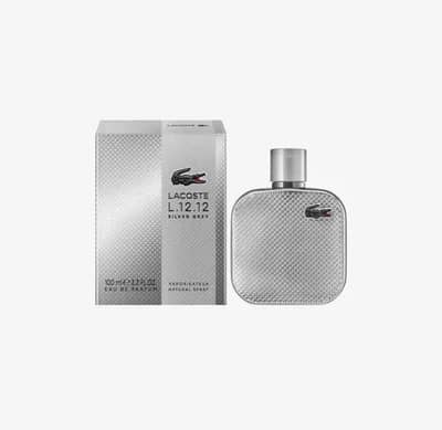 lacoste l. 12.12 silver grey