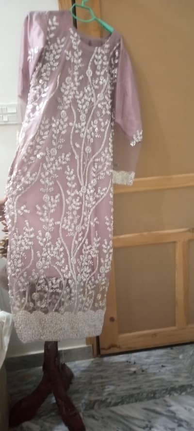 only one time used fancy chiffon dress