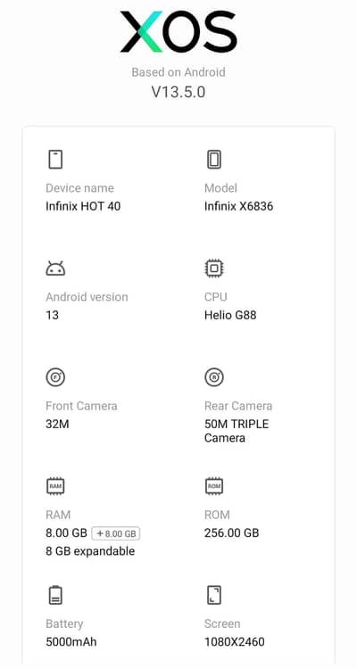 infinix hot 40 like a new