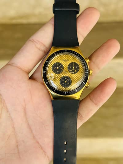 Swatch irony Swiss Made original Chronograph Watch 41mm Dial 9/10