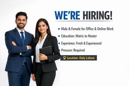 Male / Female Staff Required – Part Time / Full Time