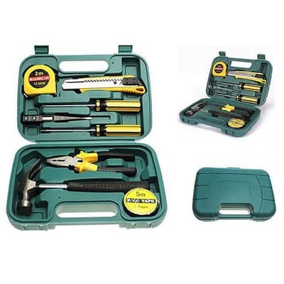 9 Pcs Stainless Steel Portable Tool Kit Set