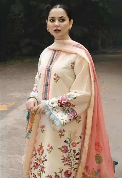 Lawn 3PC Suit | Unstitched Lawn | Summer Collection | Ladies Dress