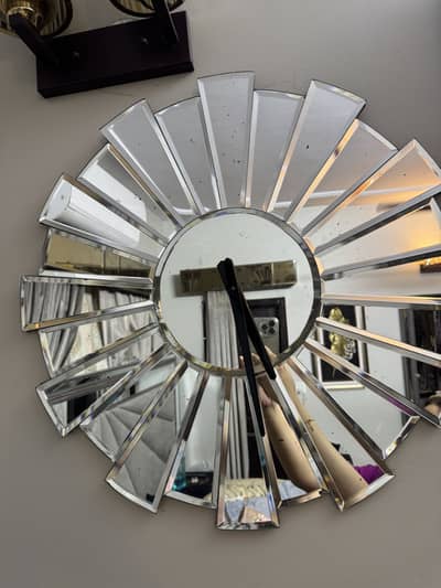 Mirror wall clock