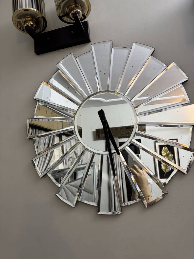 Mirror wall clock 1