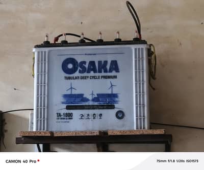 2TA1800,185AH,12V, Deep Cycle Premium Tubular Osaka Brand Good Conditi