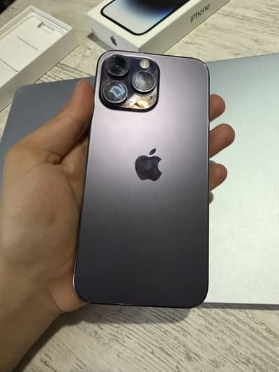 14 Pro max 256gb approved purple