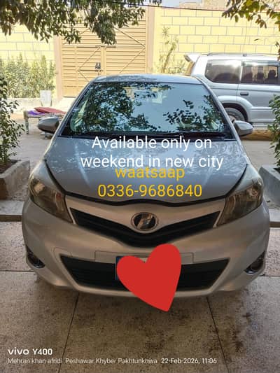 Toyota Vitz 2011 model 2015 registered Whatsapp num (033/6/96/86/84/0)