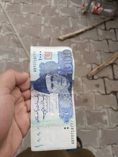 1k note with 777 number lucky numbers