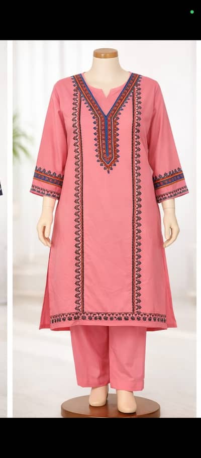 dresses / 2pc 3pc suit unstitches printed and embroidery suit for sale