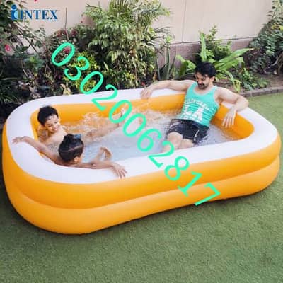 INTEX 90"x 60"x 19" Mandarin Pool Family Swim Center 03020062817