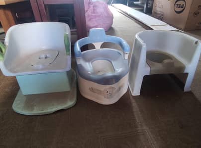 3 baby potties. in good fine condition. .