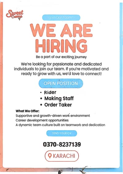 Order taker salary 33,000, making boy 40,000, and rider 40,000