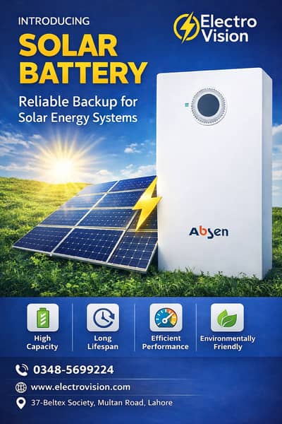 Absen Lithium Battery | soluna | Solar Battery | soluna | energy save