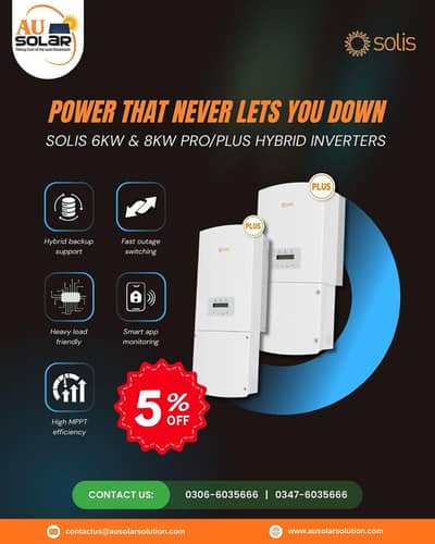 Solis Inverter 6kw / 6kw pro Solar battery | solar panels | inverters