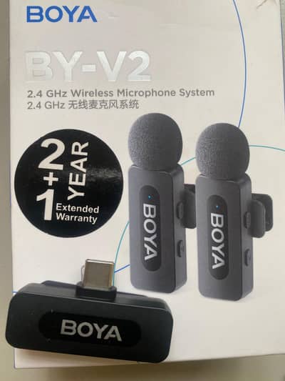 BOYA BY-V2 Wireless Mic Type-C | 10/10 Condition | 3 Year Warranty