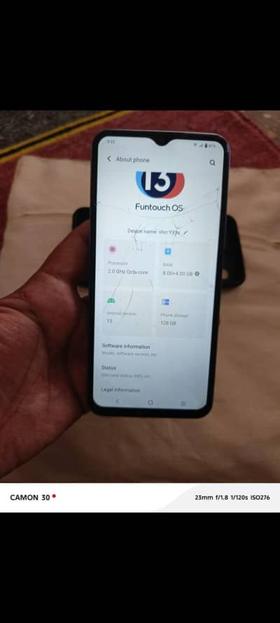 vivo y33s 8 128 approved only set crack