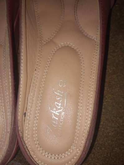 easy comfortable shoes with heels and daily use chapal brown colour