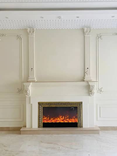 Fireplace cutome made fireplace,premium fabirc gold,silver,copper all
