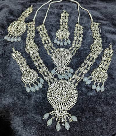 Stunning Silver Crystal Bridal Set – Complete Jewelry Set