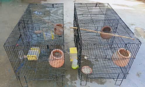 URGENT SALE- 2 Cages suitable for Australian Parrots, Love Birds