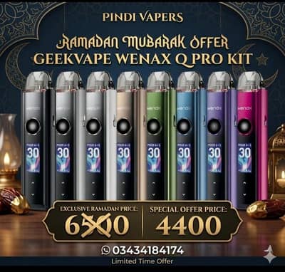 RAMZAN SPECIAL DISCOUNT OFFER/VAPE/POD/TOKYO/ARGUS/KOKO/VAPE POD MOD. .