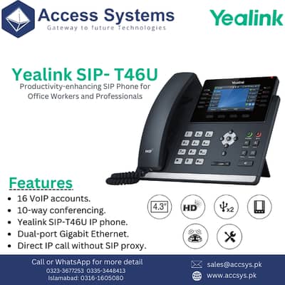Yealink IP Phones T20P| T23G | T26P|T27P| Polycom VVX150 |0335-3448413