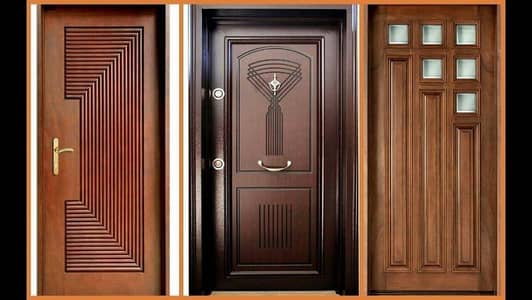 Sliding doors-Single sliding door-Wooden sliding door & window-Doors
