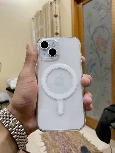 iPhone 15 ice Blue | Waterpack | In Apple Warrenty