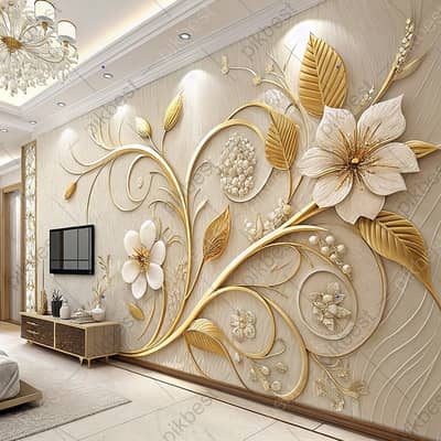 Wallpaper for room-3D wall paper-Glass frosted paper-Glass Paper