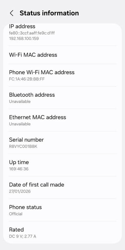 Samsung galaxy A07 6 128