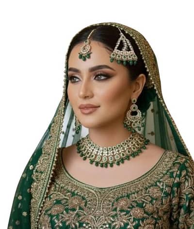 Festive or bridal style with the Emerald Radiance Jewelry