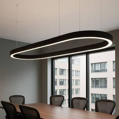 light ellipse chandelier