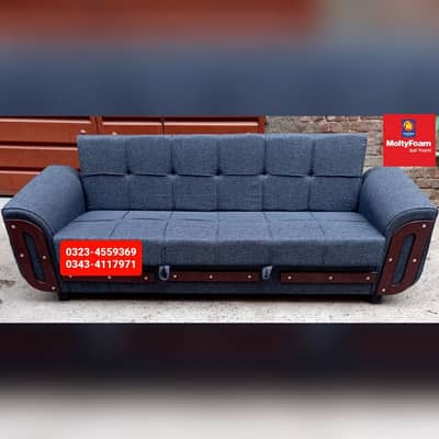 Sofa cum bed Molty double bed folding bed /Foam Mattress/Dining Table